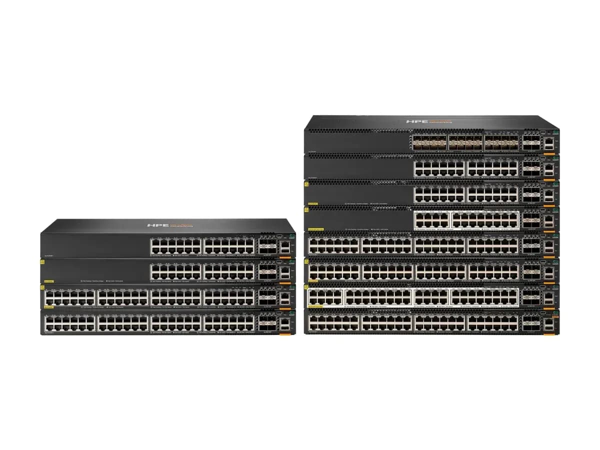 Стекові кампусні комутатори HPE Aruba Networking CX 6300F і CX 6300M