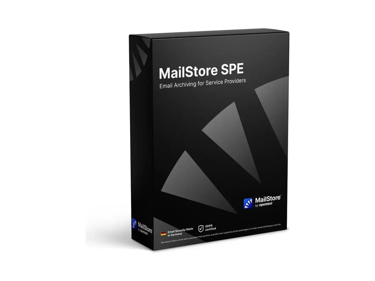 Коробка програми архівування електронної пошти MailStore Service Provider Edition (SPE)