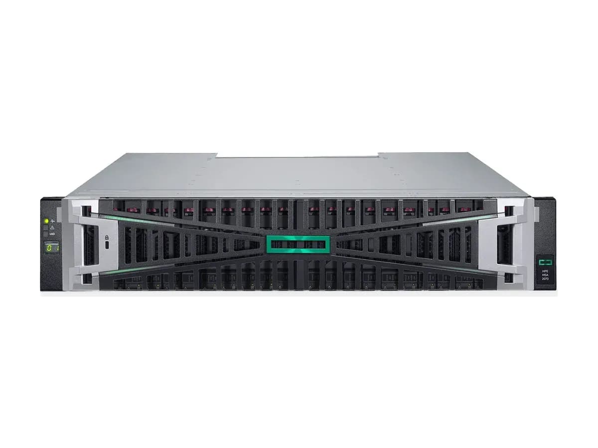Система зберігання HPE MSA 2070 SAN, корпус 2U з передньою панеллю