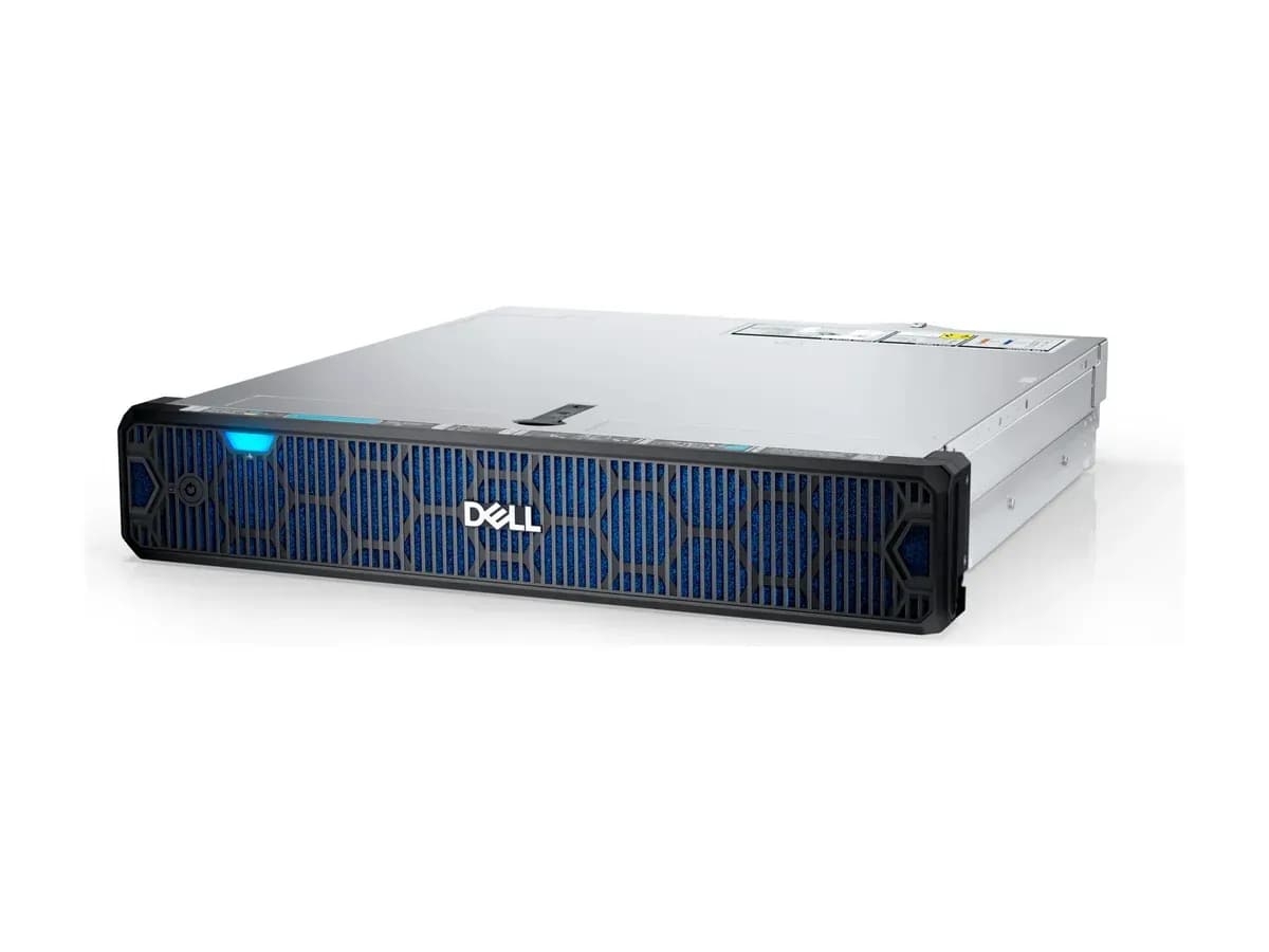 Dell PowerEdge XR7620 rugged edge server, angled front view