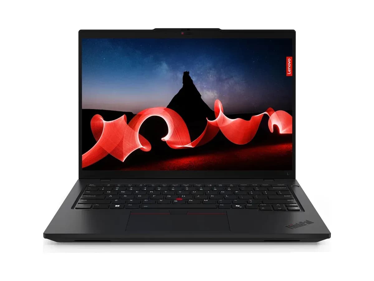Lenovo ThinkPad L14 Gen 5 business laptop, lid open, front view